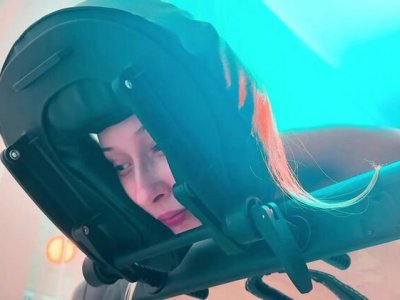 Blonde russian wife cheats on massage table - big cock creampie deepthroat blowjob